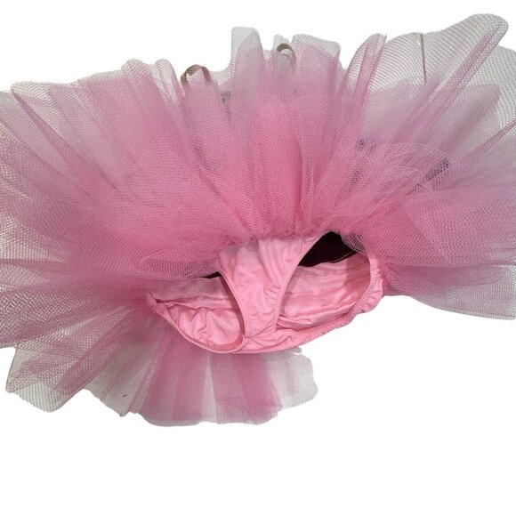 Ballet Dance Dress Costume‎ Girls 6/8 Yrs Burgundy Velvet Rhinestone Swirls Tutu - Picture 13 of 14